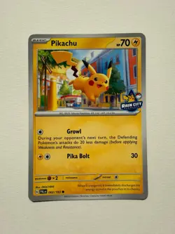 Pokemon X NBA Pikachu 2024 Rain City Showcase Promo 062/193 Limited Edition - Image 1