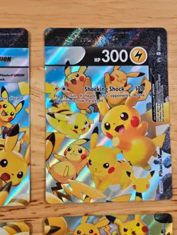 Pikachu V-Union PROMO Set of All 4 Cards SWSH139-142 NM Pokemon Nintendo M9233 - Image 3