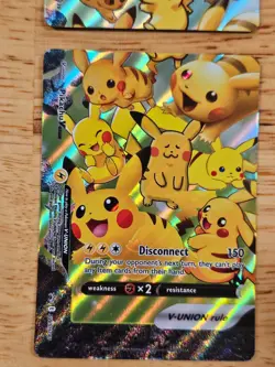 Pikachu V-Union PROMO Set of All 4 Cards SWSH139-142 NM Pokemon Nintendo M9233 - Image 4