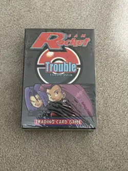 Pokemon TCG 1999 | Team Rocket Theme Deck | WOTC | New and Sealed | Trouble - Image 1