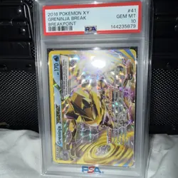 Pokemon TCG Greninja-Break Point 41/122 HP 170 (New Certification #) - Image 1