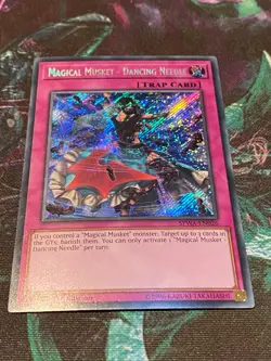 YuGiOh! Magical Musket - Dancing Needle SPWA-EN026 Secret Rare 1st Ed - Image 1