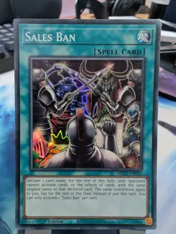 YuGiOh! Sales Ban MP23-EN035 Super Rare 1st Ed - Image 1