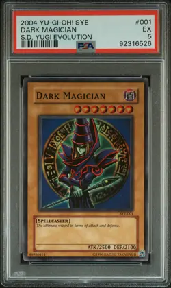 2004 SYE YU-GI-OH! STARTER DECK YUGI EVOLUTION #001 DARK MAGICIAN PSA 5 - Image 1