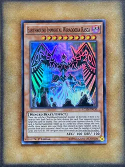 Yugioh Earthbound Immortal Wiraqocha Rasca LC5D-EN150 Super Rare 1st Ed NM - Image 1