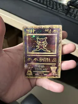 Pokemon TCG Ancient Mew Holo Promo Card WOTC TWISTED MISCUT MISPRINT SWIRL ✨✨ - Image 1