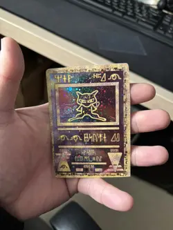 Pokemon TCG Ancient Mew Holo Promo Card WOTC TWISTED MISCUT MISPRINT SWIRL ✨✨ - Image 4