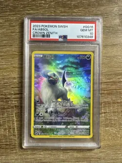 Absol GG16/GG70 Crown Zenith: Galarian Gallery Holo Full Art PSA 10 Pokemon Card - Image 1