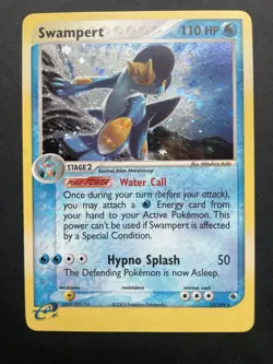 Swampert Holo 13/109 - EX Ruby & Sapphire - Rare Pokemon Card 2003 - NM/EX - Image 1