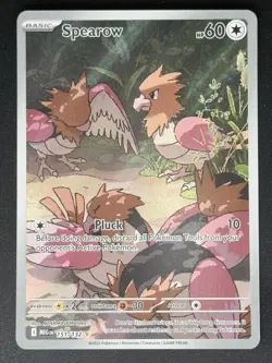 Spearow 151/132 Illustration Rare Mega Evolution Pokemon Card TCG NM - Image 1