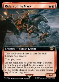 1 x Riders of the Mark - Extended Art - Universes Beyond: The Lord of the Rings: - Image 1