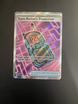 Pokemon Team Rocket's Transceiver 263/217 ASC Trainer-Item Holo Foil English TCG - Image 1