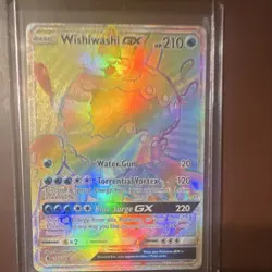 Pokemon Wishiwashi GX 151/145 Sm-Guardians Rising Secret Rare Holo 210 HP - Image 1