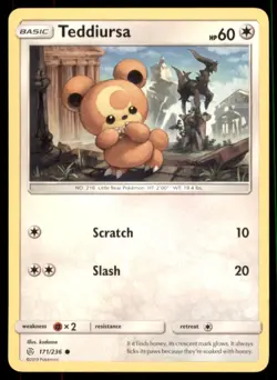 Pokemon TCG Teddiursa 171/236 Regular - Image 1