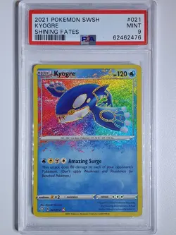 2021 Pokemon Kyogre 021/072 AMAZING RARE Shining Fates - PSA 9 - Image 1