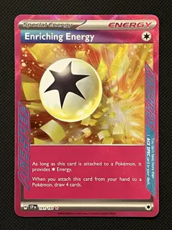 Holo Enriching Energy 191/191 ACE SPEC Rare Surging Sparks Pokemon TCG - Image 1