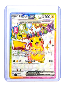 Pikachu ex 219/191 Ultra Rare Full Art Surging Sparks POKEMON TCG SSP ENGLISH - Image 4