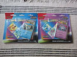 Pokemon Prismatic Evolutions - Tech Sticker Lot of 2 Glaceon and Leafeon- Sealed - Image 1