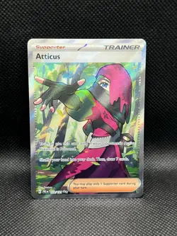 Atticus 133/131 ULTRA RARE HOLO Prismatic Evolutions Pokemon English Foil TCG - Image 1