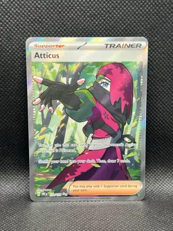 Atticus 133/131 ULTRA RARE HOLO Prismatic Evolutions Pokemon English Foil TCG - Image 3