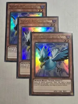 3X Yugioh Blackwing-Blizzard the Far North BLCR-EN059 Ultra Rare 1st Edition NM - Image 1