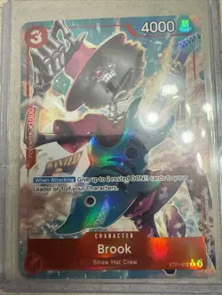 One Piece TCG English ST21-012 Brook Alt Art Parallel Card NM Condition - Image 1