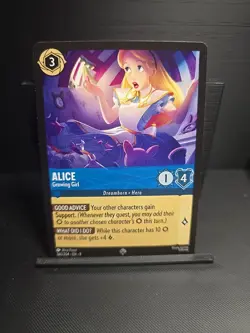 Disney Lorcana Fabled Alice Growing Girl 160/204 - Image 1