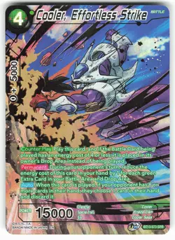 Cooler, Effortless Strike BT13-073 SPR Dragon Ball Super Card - Image 1