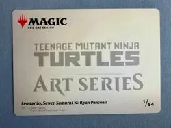 Leonardo, Sewer Samurai Art Card (1/54) NM - Teenage Mutant Ninja Turtles MTG - Image 2