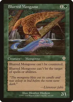 1x NM Blurred Mongoose - Invasion [MTG] - Image 1