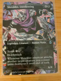 MTG Shredder, Unrelenting (Borderless) 0210 Teenage Mutant Ninja Turtles M/NM - Image 1