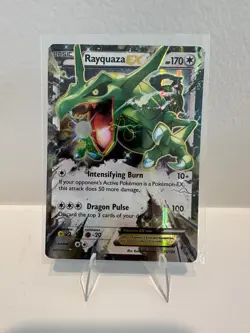 Rayquaza EX 75/108 Holo Rare Full Art - XY Roaring Skies Pokemon Card 2015 - Image 1