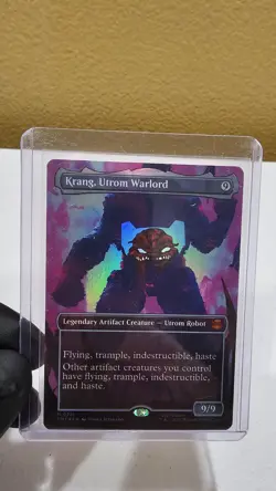 Krang, Utrom Warlord Borderless FOIL NM - TMNT X MTG #221 - Image 1