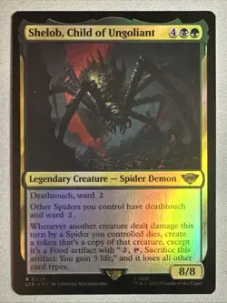 MTG / Shelob, Child of Ungoliant / LTR / #230 / FOIL / Rare / NM - Image 1