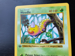 Pokemon 1st Edition Shadowless Weedle 69/102 Base Set EX/NM Free Shipping - Image 2