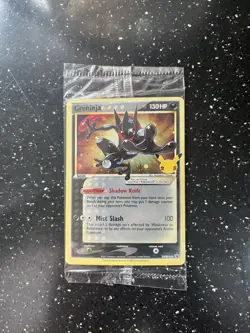Pokemon Greninja Gold Star Holo Promo SWSH144 Celebrations Black Star Sealed - Image 3