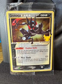SEALED Pokemon Greninja Gold Star Holo Promo Black Star SWSH144 Celebrations - Image 1