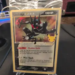 Greninja Gold Star Holo Promo SWSH144 Celebrations Black Star Pokemon #3 SEALED - Image 1