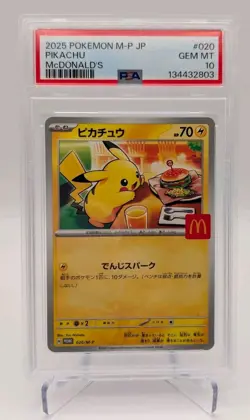 Pokemon Pikachu 020/M-P M-P Promo Japanese 2025 PSA 10 - Image 1