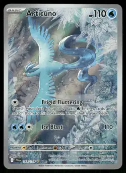 Pokemon Cards Articuno 161/159 Journey Together Illustration Rare NM - Image 1