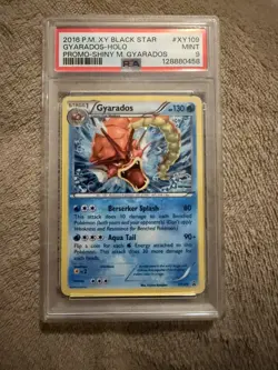 2016 Pokemon XY Black Star Promo MEGA GYARADOS XY109 PSA 9 MINT HOLO PSA POP 117 - Image 2