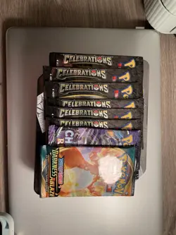 Pokemon TCG 25th Anniversary Celebrations Booster Packs + Extras (8 COUNT TOTAL) - Image 2