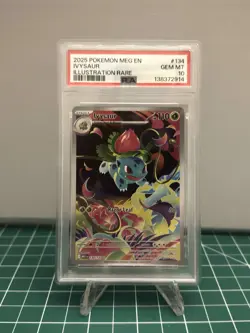 Sequential PSA 10 2025 Pokemon Mega Evolution Bulbasaur Evolution Line - Image 5