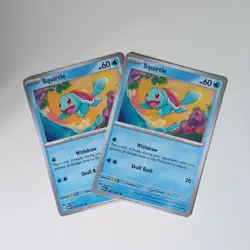 Pokemon TCG - Squirtle 007/165 2 Card Playset SV151 Common English NM - Image 1
