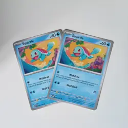 Pokemon TCG - Squirtle 007/165 2 Card Playset SV151 Common English NM - Image 2