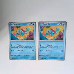 Pokemon TCG - Squirtle 007/165 2 Card Playset SV151 Common English NM - Image 3