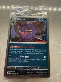 Pokemon GameStop Stamped Exclusive Gengar Promo Sealed 050/088 - Image 1