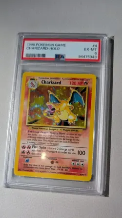 Pokemon TCG Charizard Base Set 4/102 Unlimited Holo Rare - Image 2