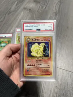 Pokemon 1996 Japanese Basic Ninetales Halo #38 PSA 9 - Image 1