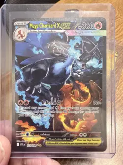 Mega Charizard x Ex 125/094 Full Art Ultra Rare Pokemon Card - Image 1